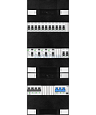 3F groepenkast 36M met 13 groepen+PV20-4P
