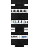 3F groepenkast 36M met 13 groepen+PV20-4P