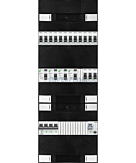 3F groepenkast 36M met 15 groepen+PV16-2P