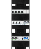 3F groepenkast 36M met 8 groepen+KR+PV20-4P