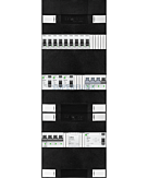3F groepenkast 36M met 9 groepen+kook-4P+BT