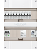 1F groepenkast 24M met 10 aardlekautomaat+PV16-2P+BT