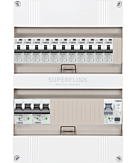 1F groepenkast 24M met 11 aardlekautomaat+AF+PV16-2P