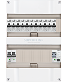 1F groepenkast 24M met 11 aardlekautomaat+PV16-2P