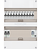 1F groepenkast 24M met 11 aardlekautomaat+PV16-2P