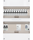 1F groepenkast 24M met 11 aardlekautomaat+PV16-2P+BT