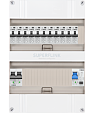 1F groepenkast 24M met 11 aardlekautomaat+PV20-2P