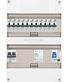 1F groepenkast 24M met 11 aardlekautomaat+PV20-2P+BT