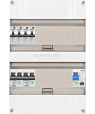 1F groepenkast 24M met 4 aardlekautomaat+AF+PV20-2P