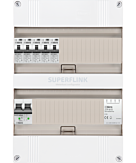 1F groepenkast 24M met 5 aardlekautomaat+BT