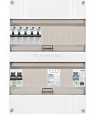 1F groepenkast 24M met 5 aardlekautomaat+PV16-2P+BT