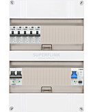 1F groepenkast 24M met 5 aardlekautomaat+PV20-2P