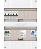 1F groepenkast 24M met 5 aardlekautomaat+PV20-2P+BT