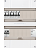 1F groepenkast 24M met 6 aardlekautomaat+BT