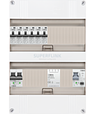 1F groepenkast 24M met 6 aardlekautomaat+PV16-2P+BT