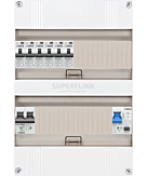 1F groepenkast 24M met 6 aardlekautomaat+PV20-2P