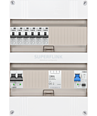 1F groepenkast 24M met 6 aardlekautomaat+PV20-2P+BT