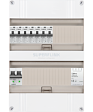 1F groepenkast 24M met 7 aardlekautomaat+BT