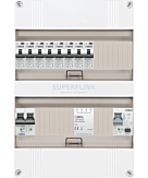 1F groepenkast 24M met 8 aardlekautomaat+PV16-2P+BT