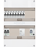 1F groepenkast 24M met 8 aardlekautomaat+PV16-2P+BT