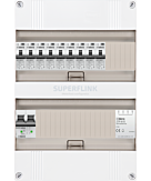 1F groepenkast 24M met 9 aardlekautomaat+BT