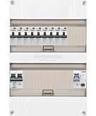 1F groepenkast 24M met 9 aardlekautomaat+PV16-2P