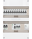 1F groepenkast 24M met 11 aardlekautomaat+kook+BT