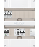 1F groepenkast 24M met 3 aardlekautomaat+kook+BT