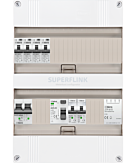 1F groepenkast 24M met 4 aardlekautomaat+kook+BT