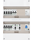 1F groepenkast 24M met 4 groepen+kook+AF+PV20-2P+BT