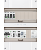 1F groepenkast 24M met 4 groepen+PV16-2P+BT