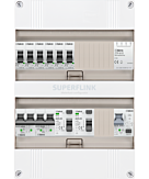 1F groepenkast 24M met 6 groepen+AF+PV16-2P+BT