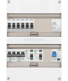 1F groepenkast 24M met 6 groepen+AF+PV20-2P+BT