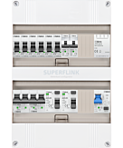 1F groepenkast 24M met 6 groepen+kook+AF+PV20-2P+BT