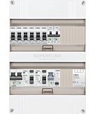 1F groepenkast 24M met 6 groepen+kook+PV16-2P+BT