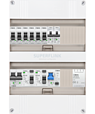 1F groepenkast 24M met 6 groepen+kook+PV20-2P+BT