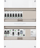 1F groepenkast 24M met 7 groepen+PV16-2P+BT