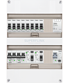 1F groepenkast 24M met 8 groepen+AF+PV16-2P+BT