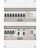 1F groepenkast 24M met 8 groepen+AF+PV16-2P+BT