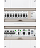 1F groepenkast 24M met 9 groepen+AF+PV16-2P+BT