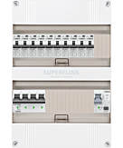 3F groepenkast 24M met 10 aardlekautomaat+PV16-2P