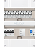 3F groepenkast 24M met 11 aardlekautomaat+PV20-2P+BT