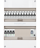 3F groepenkast 24M met 12 aardlekautomaat+PV16-2P