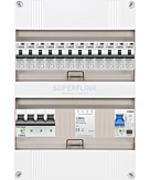 3F groepenkast 24M met 12 aardlekautomaat+PV20-2P+BT