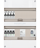 3F groepenkast 24M met 4 aardlekautomaat+PV16-2P+BT