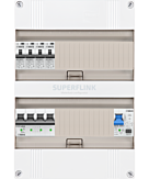 3F groepenkast 24M met 4 aardlekautomaat+PV20-2P