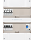 3F groepenkast 24M met 4 aardlekautomaat+PV20-2P