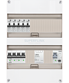 3F groepenkast 24M met 5 aardlekautomaat+PV16-2P+BT