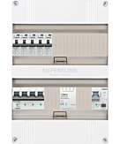 3F groepenkast 24M met 5 aardlekautomaat+PV16-2P+BT