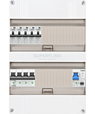 3F groepenkast 24M met 5 aardlekautomaat+PV20-2P